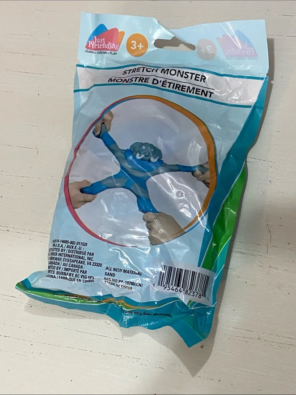 Stretch Monster Figure - Gray & Blue